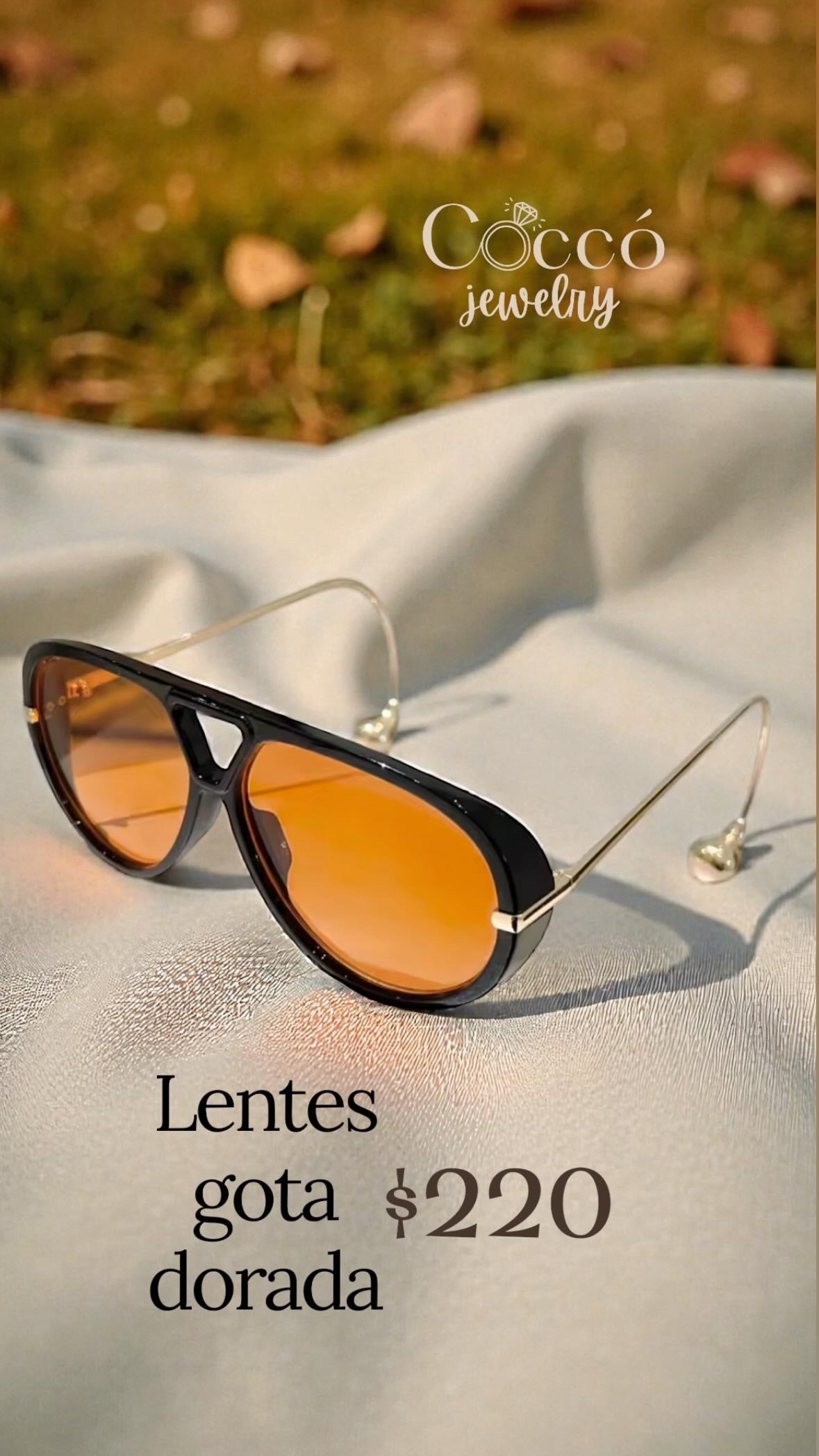 LENTES GOTA DORADA
