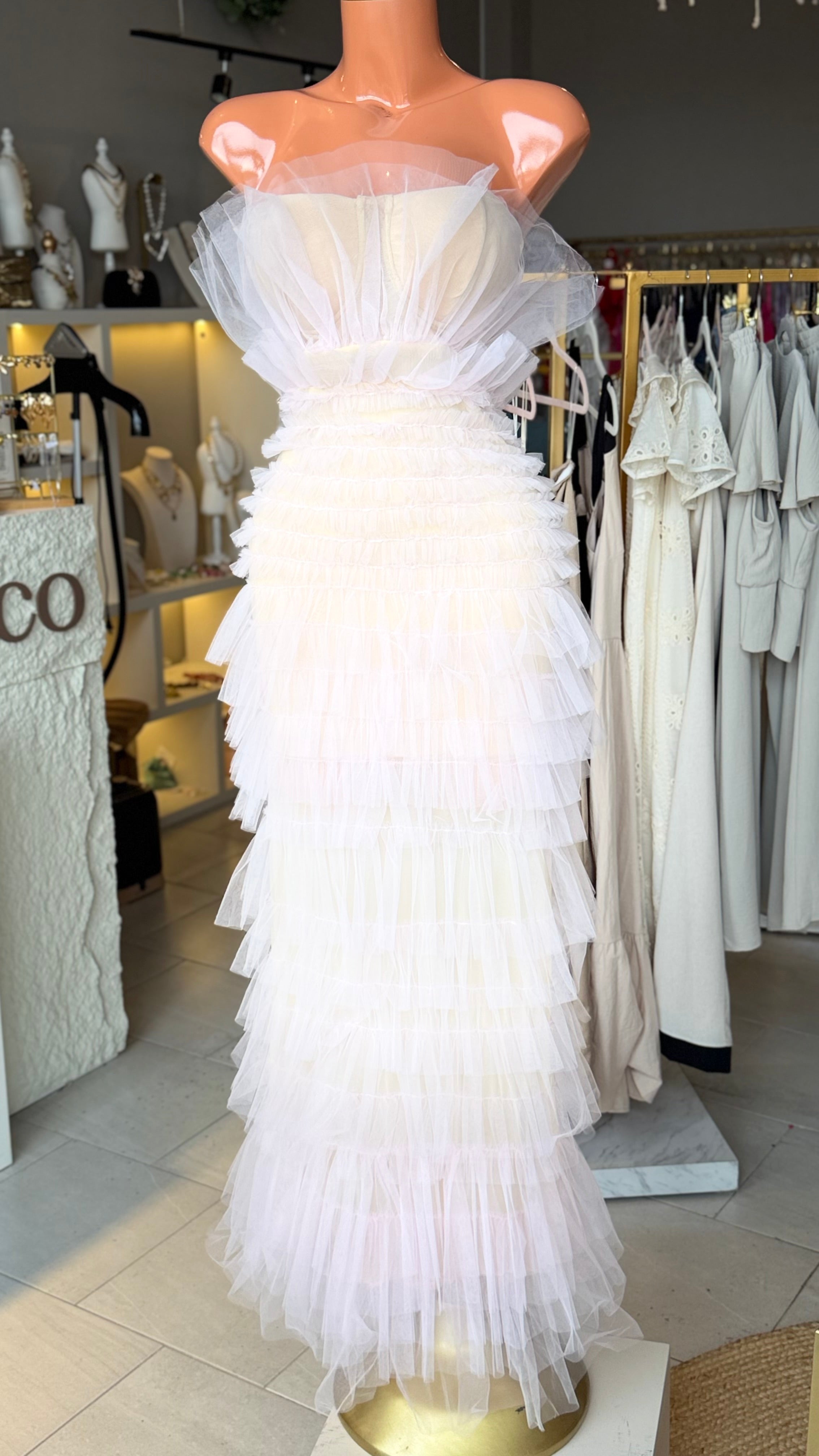 VESTIDO BABY PINK TUL