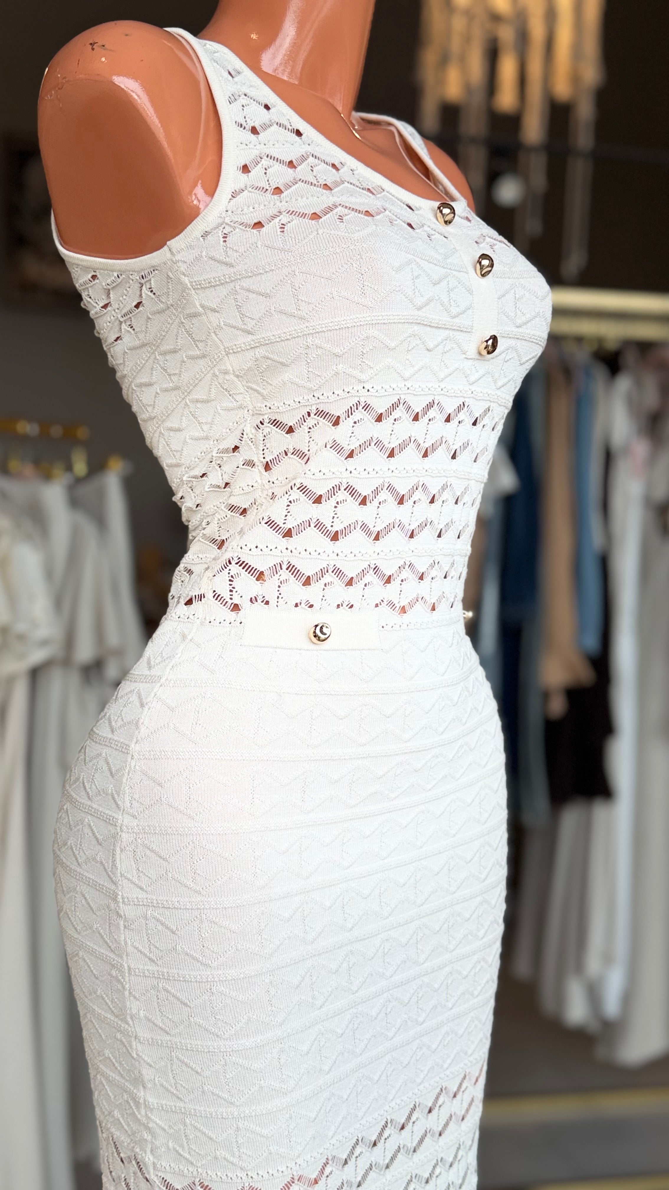 VESTIDO IVORY DE PUNTO