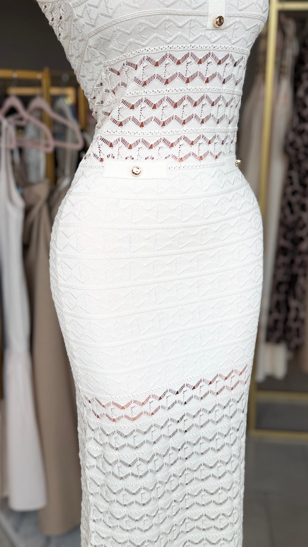 VESTIDO IVORY DE PUNTO