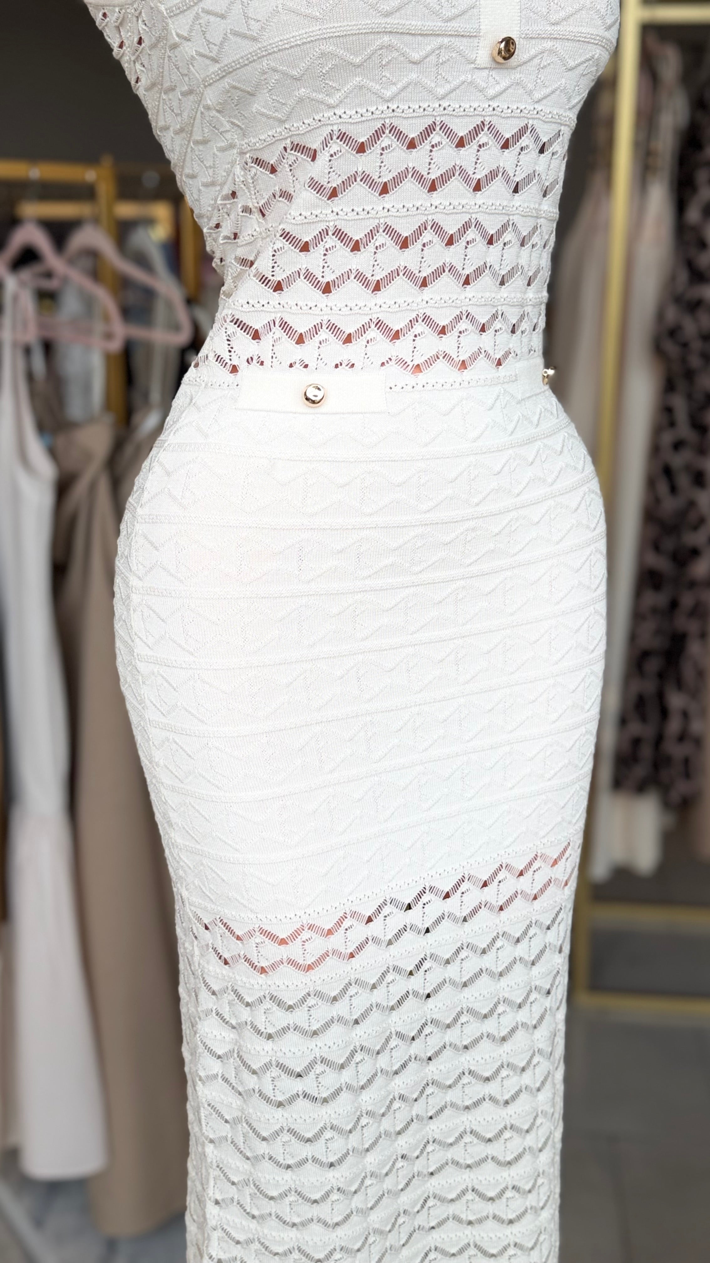 VESTIDO IVORY DE PUNTO