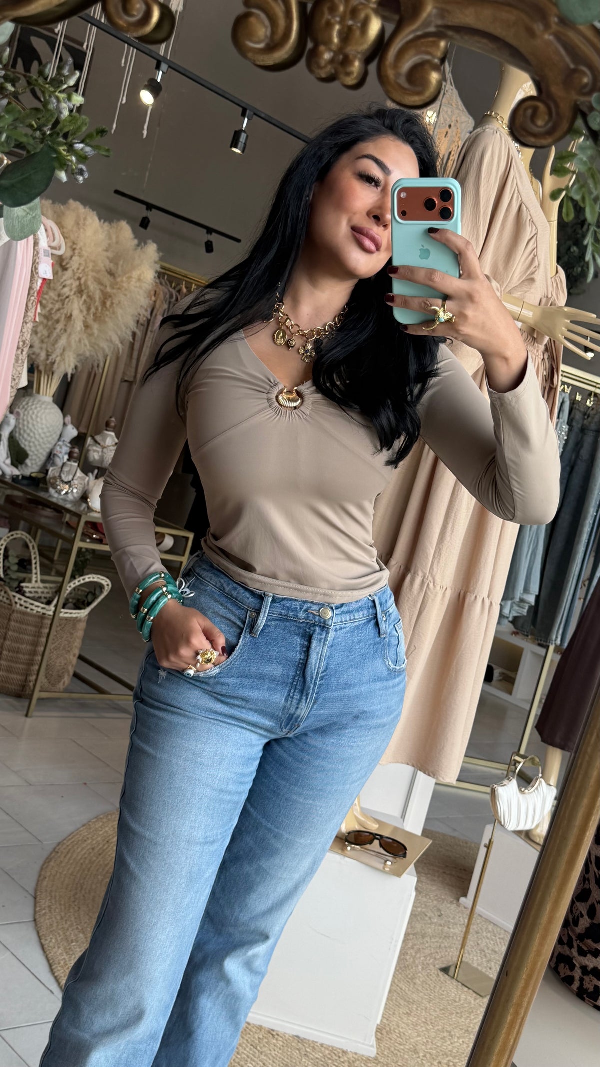 BLUSA LICRA BEIGE
