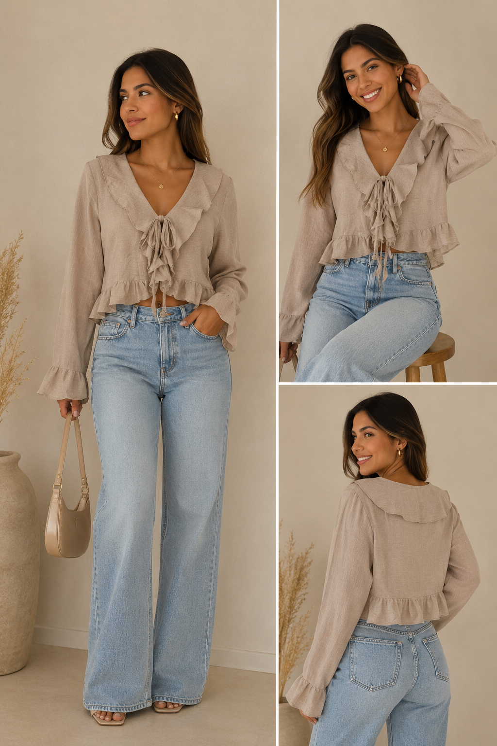 BLUSA BEIGE